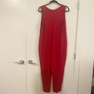 Smash + Tess Red Sleeveless Jumpsuit